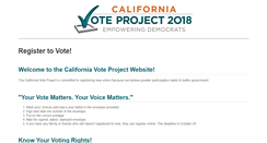 Desktop Screenshot of californiavoteproject.com