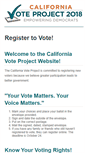 Mobile Screenshot of californiavoteproject.com