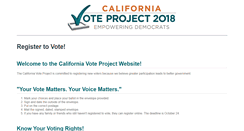 Desktop Screenshot of californiavoteproject.org