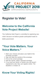 Mobile Screenshot of californiavoteproject.org